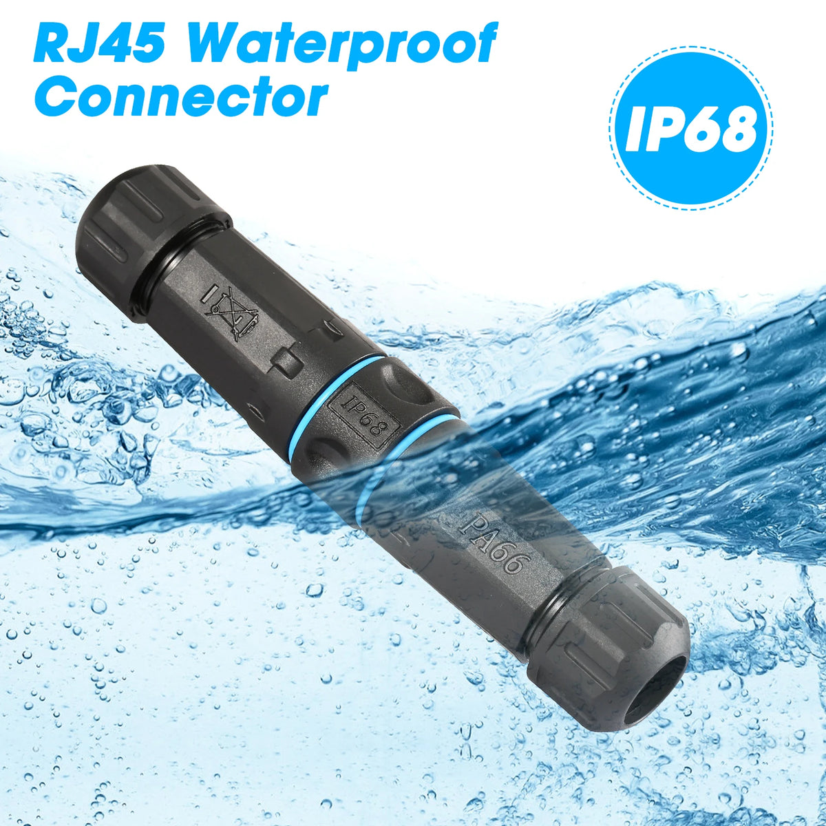YXY Waterproof RJ45 Connector IP68 Zinc Alloy CAT6 Double Hea Cable Lan Coupler Adapter High Speed Ethernet With Shield 2023 New