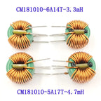 5PCS High Permeability Toroidal Common Mode Choke Inductor 3.3/4.7/6.8/10/15mH T18*10*10