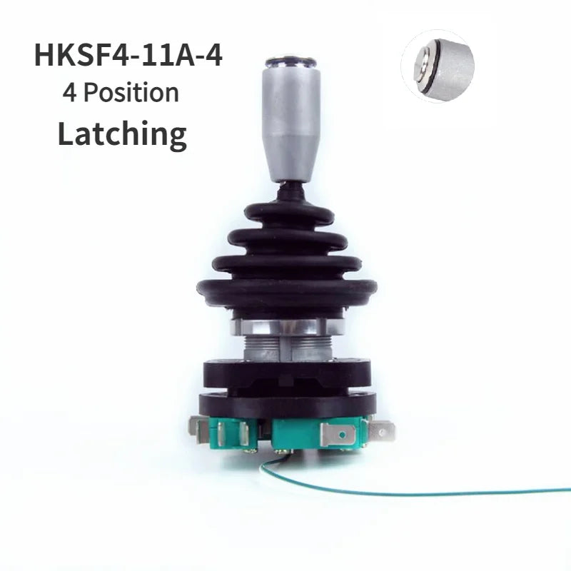 30mm Joystick Switch with Push Button Switch Momentary 4 Position Latching Rocker Switch Monolever Cross Switch HKF4-11A-4