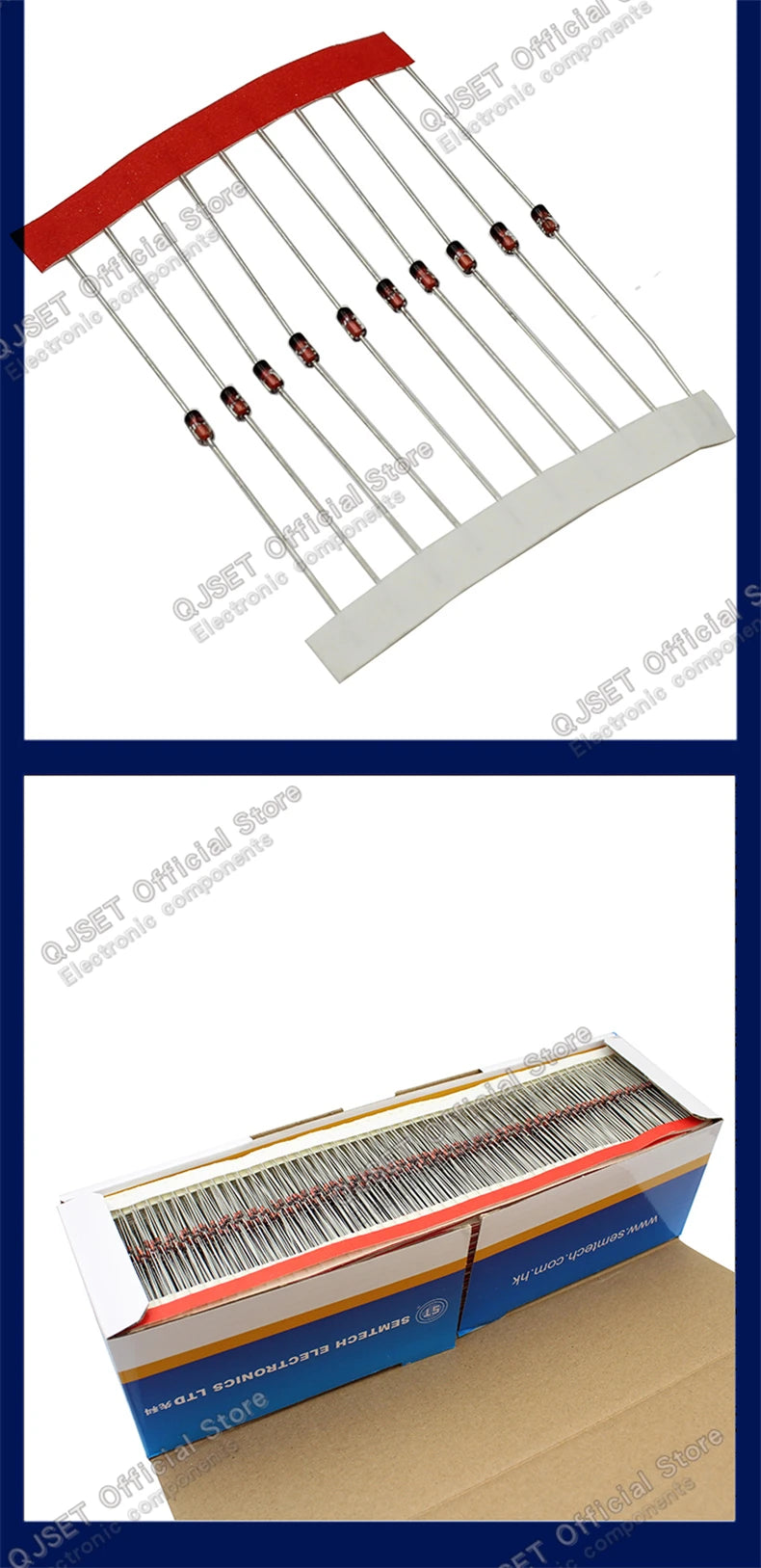 50pcs 1/2W Zener Diode 0.5W DO-35 BZX55C 2.2V 2.4 3.3 3.6 3.9 4.3 4.7 5.1 5.6 6.2 6.8 7.5 8.2 9.1 10 12 15 18 20 22 24 27 30 33V