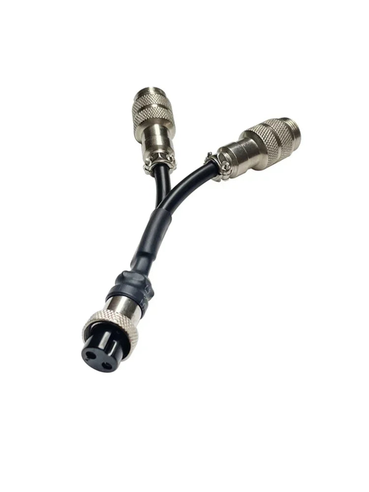 GX16 1 to 2 Aviation Plug Wire Splitter Industrial Welding M16 Y-type Male to Female Extension Line GX16 2 3 4 5 6 Pin Connector