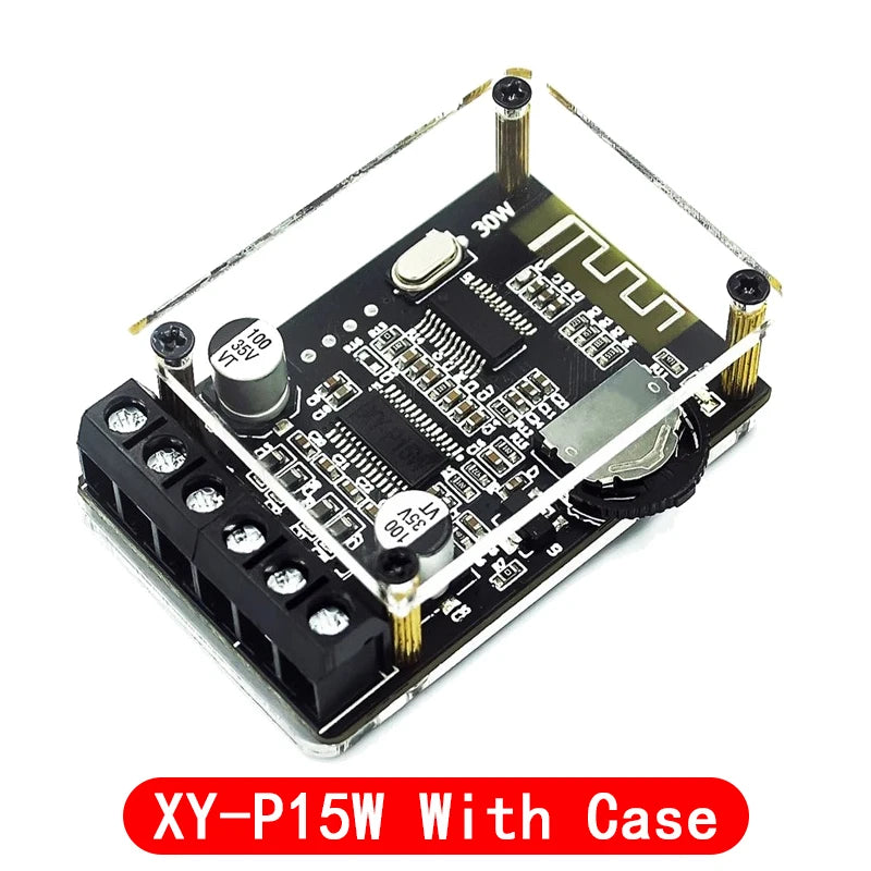 10W/15W/20W Stereo Bluetooth Power Amplifier Board 12V/24V High Power Digital Amplifier Module XY-P15W XY-P40W
