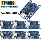 1/3/5pcs Type-C Micro Mini USB 5V 1A 18650 TP4056 Lithium Battery Charger Module Charging Board With Protection Dual Functions