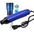 220V DIY Heat Gun Electric Power Tool Hot Air Gun 300W Temperature Gun with Supporting Seat Shrink Plastic DIY Craft Tool