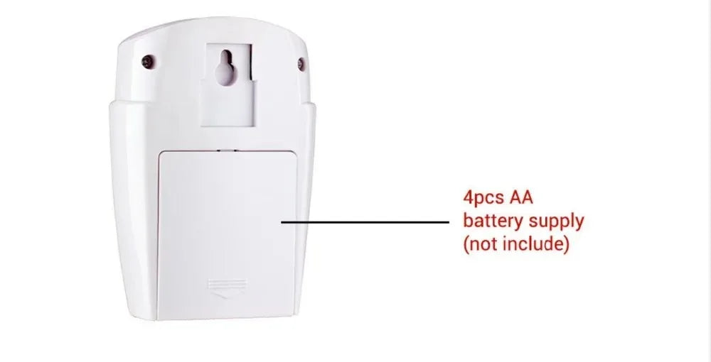 Wireless Garage Security Alarm Dual Remote Control Infrared Motion Sensor Detector for Home Burglar Alert Outdoor Shed