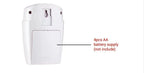 Wireless Garage Security Alarm Dual Remote Control Infrared Motion Sensor Detector for Home Burglar Alert Outdoor Shed