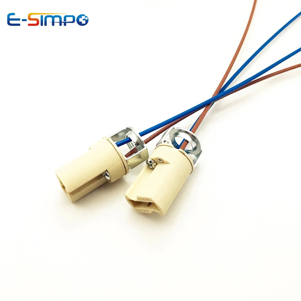 4pcs G9 Light Socket Halogen CFL LED Lamp Bulb Base Holder Fixture with 10CM wire CE VDE