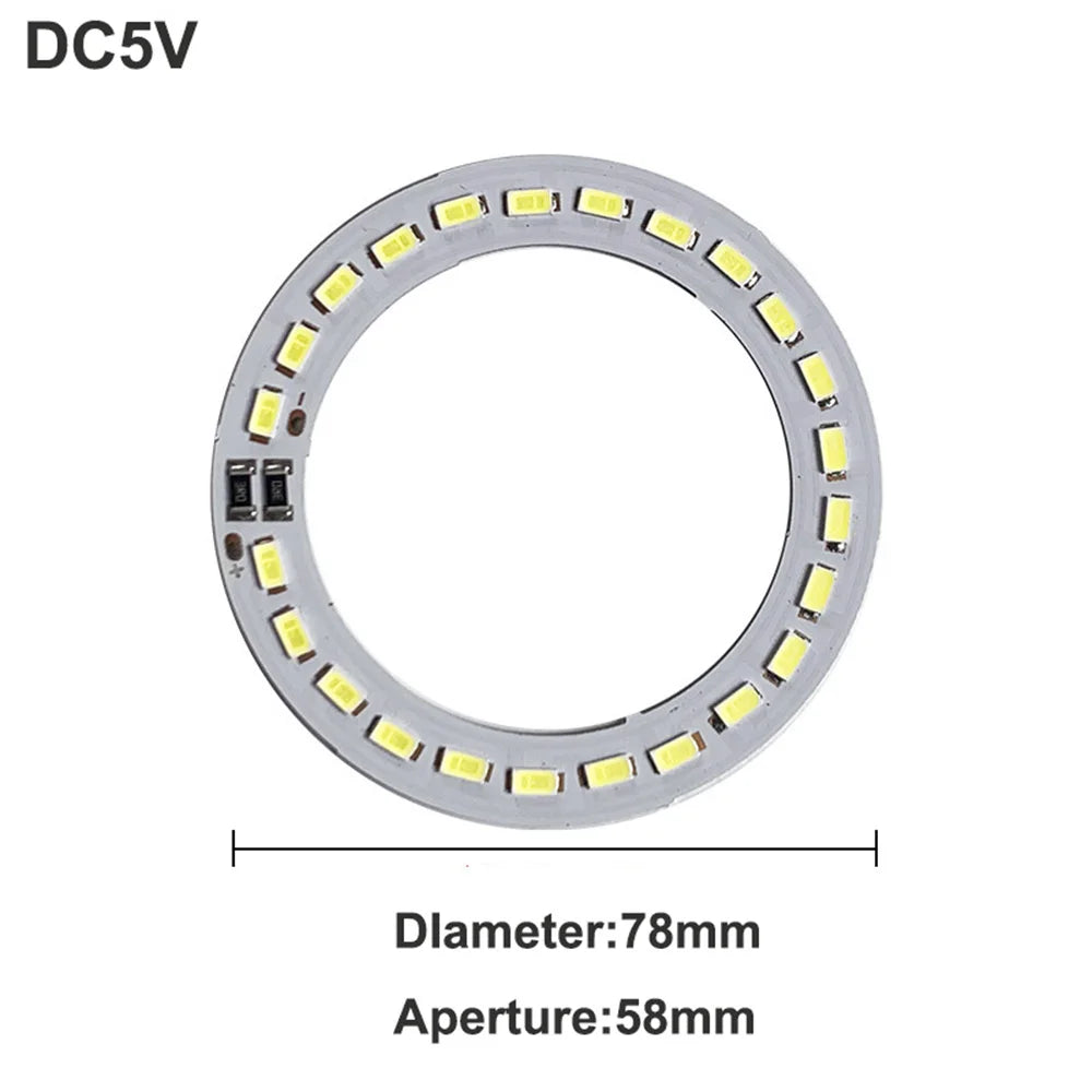 1pcs DC5V Dimmable SMD5730/2835 Led Ring White Color Lamp Bead 10W 12W LED Light Board White Warm Light with 2M cable