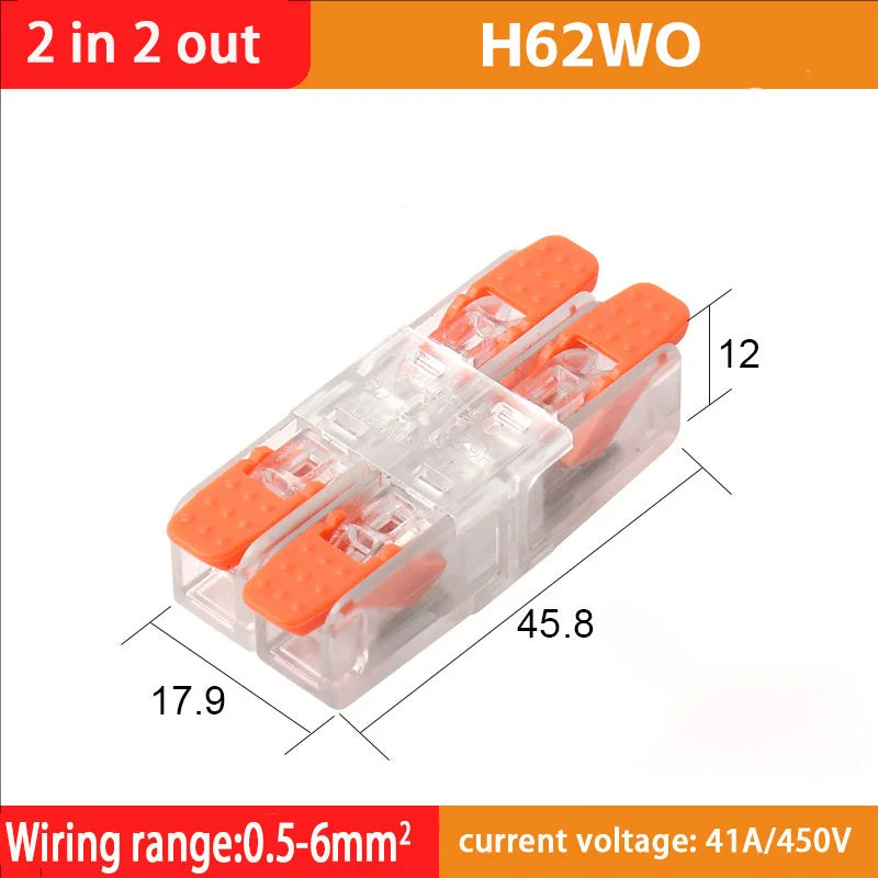 Fast Wiring Wire Connectors Splitter Terminal Blocks Quick Plug-in Connector Conductor Cable Junction Box