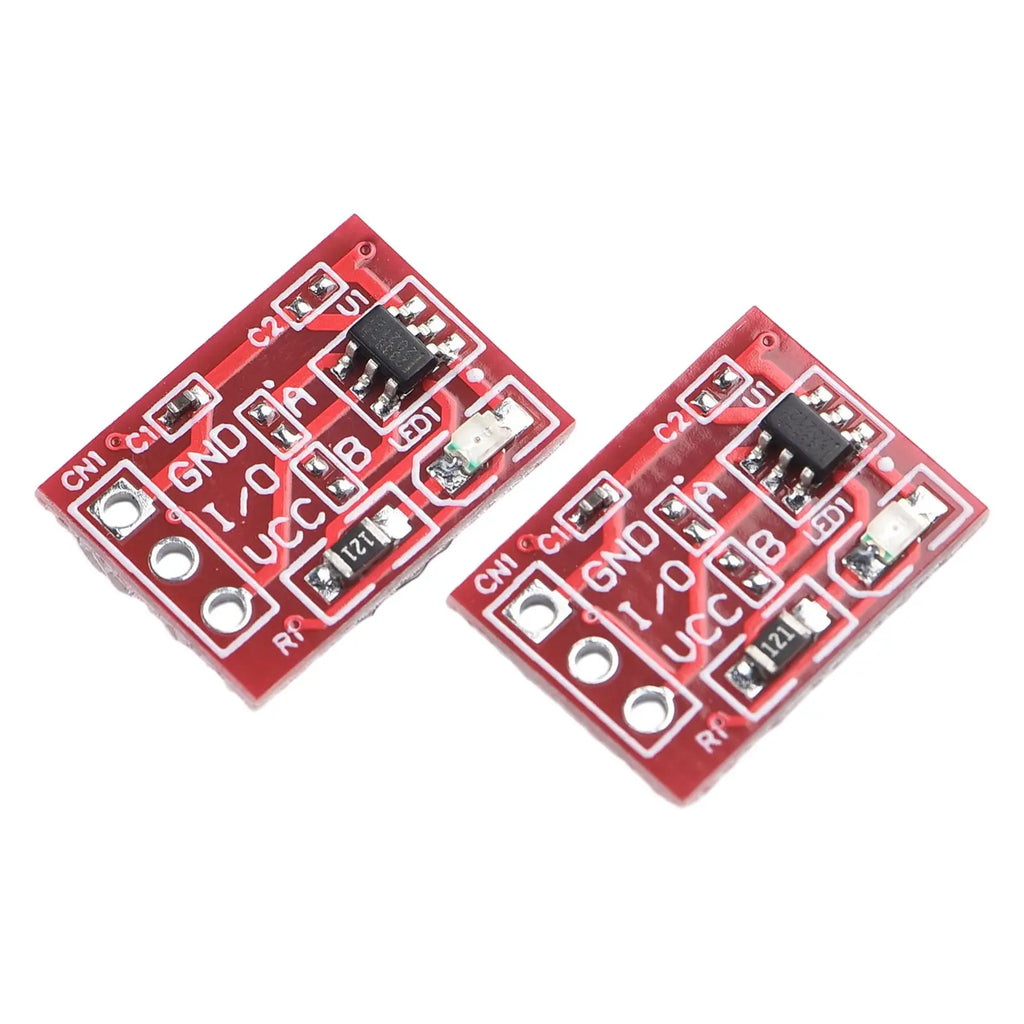 20pcs TTP223 Capacitive Touch Button with Self-Locking Capability and Standard Pinout for Breadboard and PCB Mounting