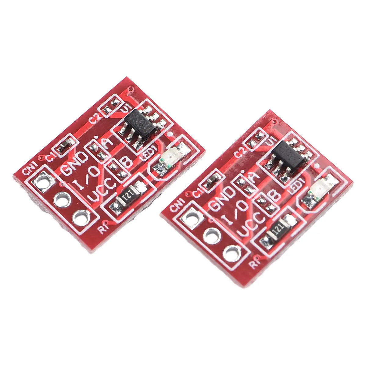 20pcs TTP223 Capacitive Touch Button with Self-Locking Capability and Standard Pinout for Breadboard and PCB Mounting