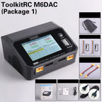 ToolkitRC M6DAC 350W X 2 USB-C 65W AC/DC Dual Smart Charger Discharger for 1-6S Lipo LiHV Lion NiMh Pb Battery with 15A Balance