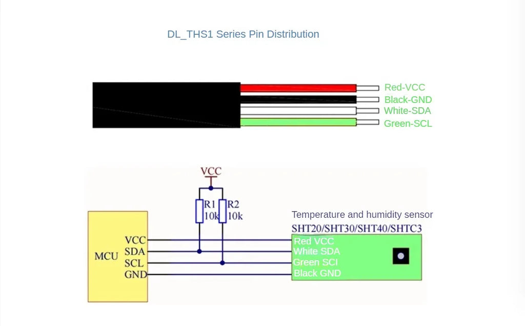 High Sensitivity SHT20 30 Anti-condensation Temperature And Humidity Probe Industrial Grade Temperature And Humidity Sensor