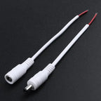 10pcs/lot Male Female DC Cable Power Adapter Connector 5.5x2.1mm Plug Adapter Wire for TV Camera LED Strip Tape Light wholesale