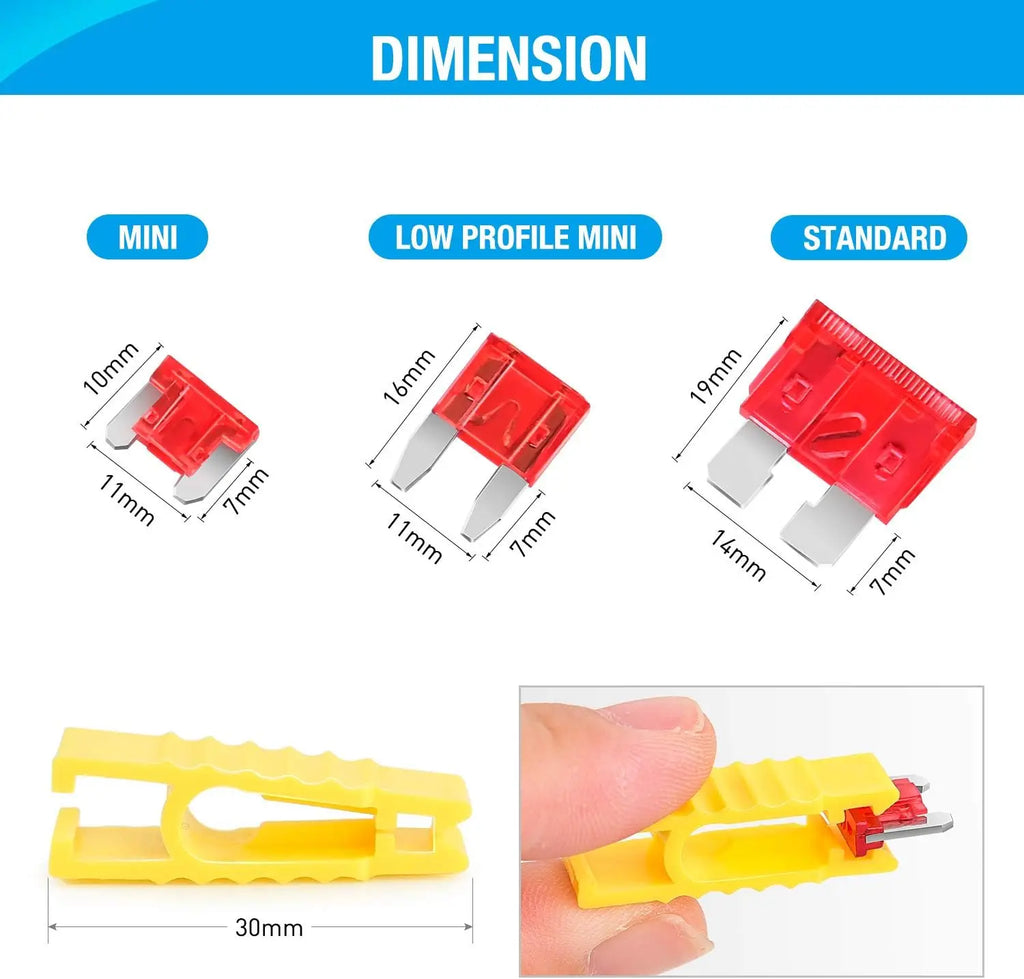 272pcs Standard & Mini & Low Profile Mini Blade Fuse Assortment, 2A 5A 10A 15A 20A 25A 30A 35A Replacement Fuses for Car Boat