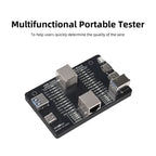 Multifunctional Data Cable Tester USB3.0/3.1/3.2 Type-C 24Pin Cable Detector Support Lightning Micro RJ45 Type-B Cable Test Tool