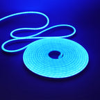 DC24V Solar LED Neon Strip Light Waterproof Warm White Blue Red Pink 6x12mm 2835 120LEDs/m Flexible Neon Rope Light Garden Decor