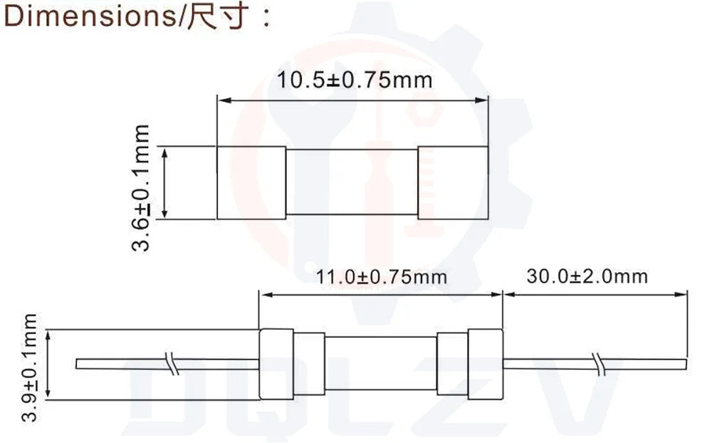 3.6*10 3*10 4*11 Glass fuse Fast/Slow blow 250V 0.5A 1A 2A 3A 3.15A 4A 5A 6.3A 10A 15A with legs F/T type 3.6x10 3x10 4x11
