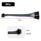 2Pin/3Pin/4Pin/5Pin/6Pin LED Strip Splitter Cable SM JST Connector 1 To 2 Male and Female For WS2812 WS2811 RGB RGBW Led Lights