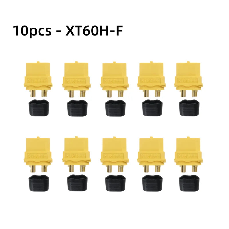XT60H Connector Plug with Sheath Housing Female Male XT60 Bullet Adapters Connectors for RC Lipo Battery Car Drone Airplane