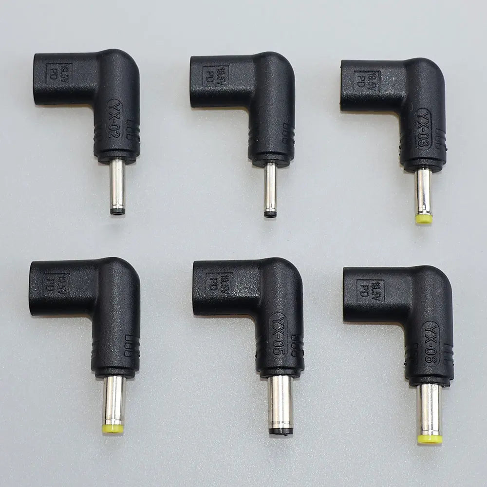 5V 9V 12V 15V 19.5V TypeC to DC Jack Plug Charge Adapter Converter for Router Tablet Fan USB C PD to DC Power Connector