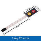 1 2 3 4 5 6 7 8 Key Button Membrane Switch Matrix Array Keyboard Keypad Control Panel Pad DIY Kit For Arduino Smart Car
