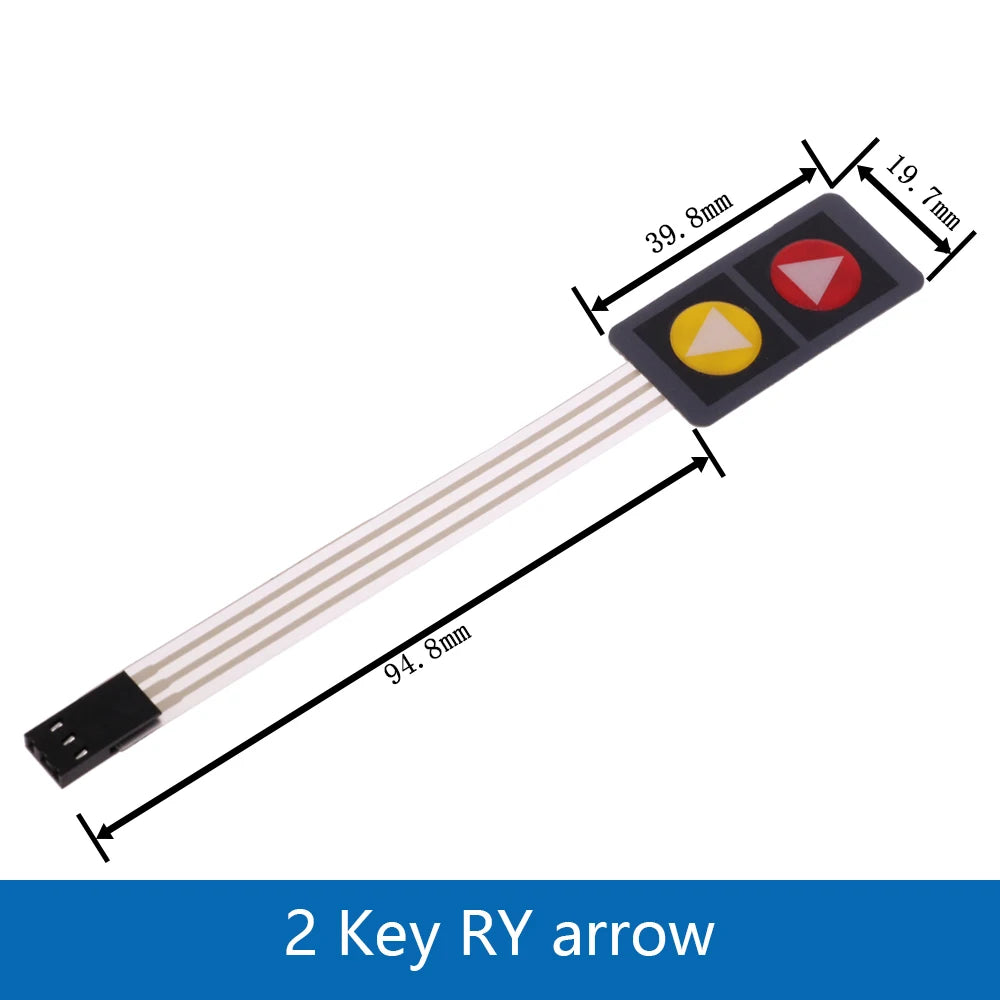 1 2 3 4 5 6 7 8 Key Button Membrane Switch Matrix Array Keyboard Keypad Control Panel Pad DIY Kit For Arduino Smart Car
