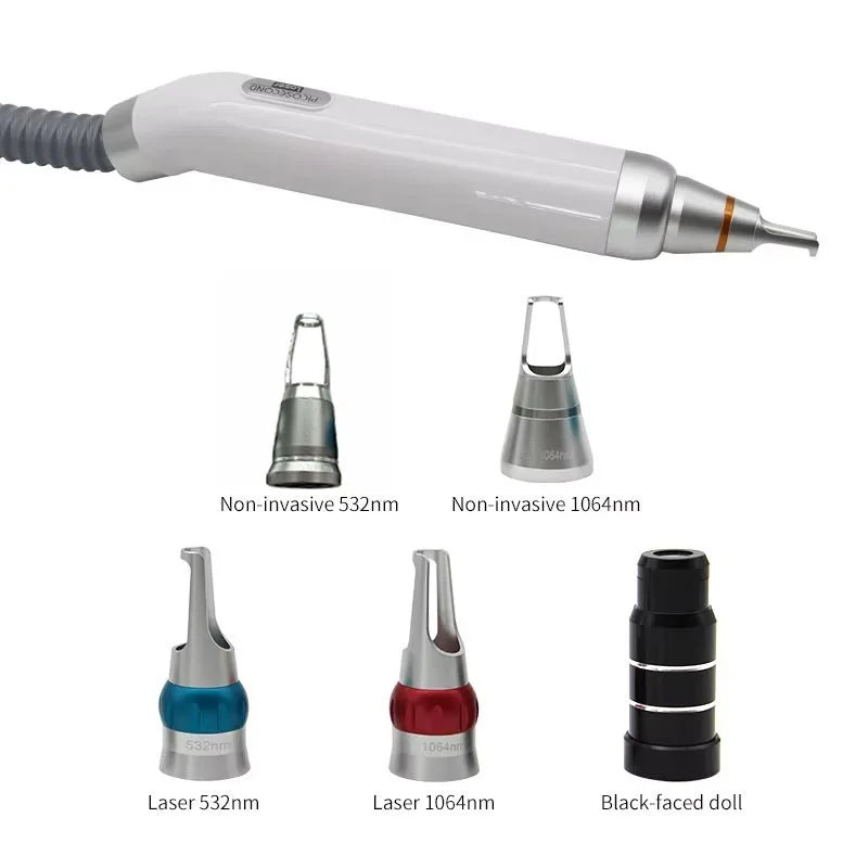 1064/532/1032nm Laser Picosecond Handle ND YAG The Beauty Instrument Accessory for Removing Melanin,Tattoos Cleaning Eyebrows