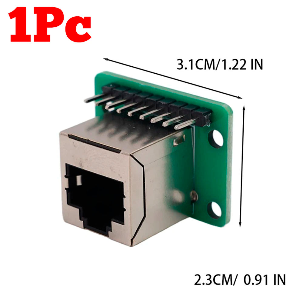 RJ45 Network Port 8-pin Direct Connection Adapter Board Modular Ethernet Connector Network Interface Breakout Board Adapter