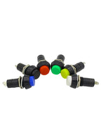 6pcs 12mm Momentary Button SPST ON/Off AC 250V/1.5A 125V/3A, Versatile Lock Free mini Round Button