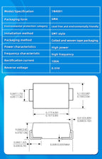 20PCS M1 M2 M4 M7 S4 SMA 1A 1N4001 4002 4004 4007 SS12 SS310 RS1M RS2M ES1D ES1J US1M SMD Schottky Rectifier Diode DO-214AC