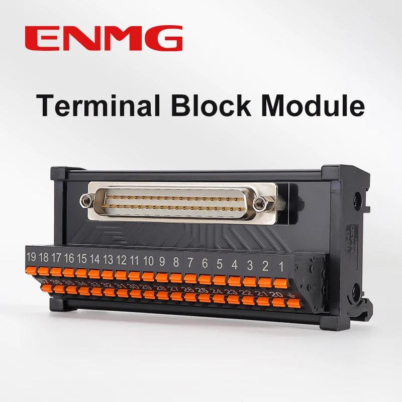 ENMG Direct Insertion 8A 300V DB9 Serial Terminal Block 9 pole 15db25 37 44 50 78 pin male female terminal block rail type D-SUB