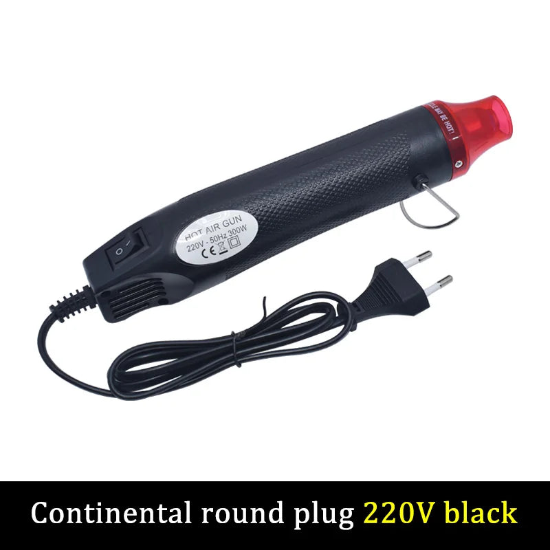 220V DIY Using Heat Gun Electric Power tool hot air 300W temperature Gun with supporting seat Shrink Plastic DIY tool color