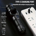 High Strong Power LED Flashlights USB Rechargeable Magnetic Tactical Torch With COB Side Light Camping Fishing Zoom Lantern