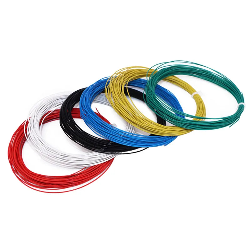 26-40AWG UL10064 PTFE High Temperature Wire Ultra Fine Micro Cable Plastic Solder High Conductivity Copper Cable 10M/20M/50M