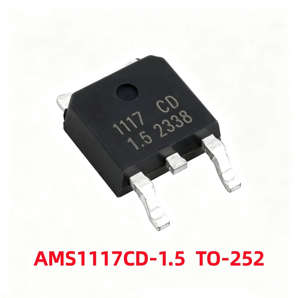 50/100Pcs AMS1117-1.2V 1.5V 1.8V 2.5V 3.3V ADJ SOT-223 SOT-89 AMS1117CD-5.0 TO-252 Adjustable/Fixed Low Dropout Linear Regulator