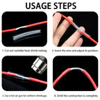 1/2/5M Clear 2:1 Heat Shrink Tube Diameter 0.6mm~120mm Wire Repair Protector Polyolefin Insulated Shrinkable Cable SleeveTubing
