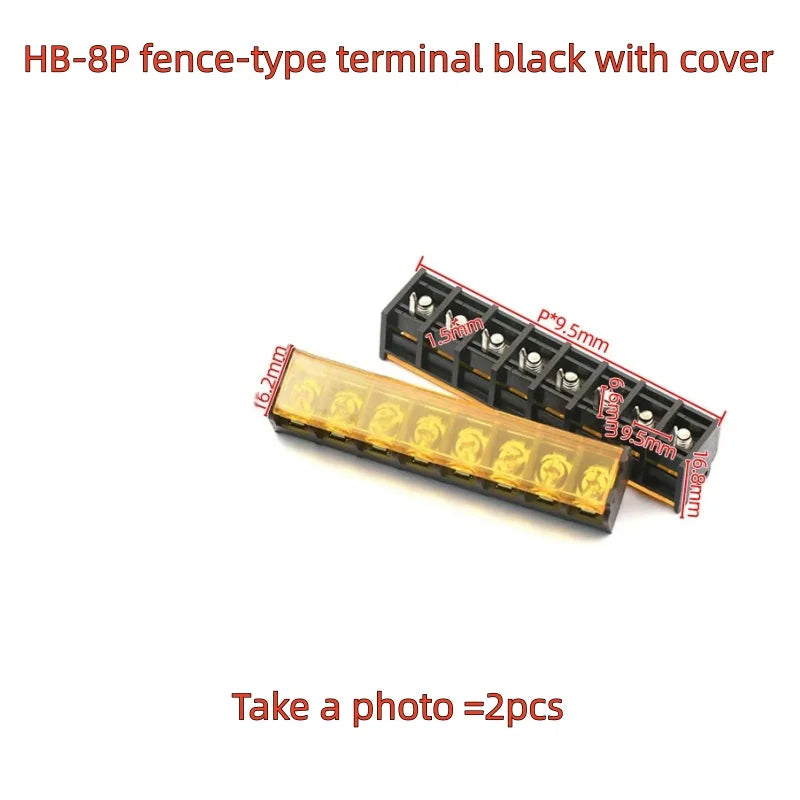 2pcs HB9500-2P 3P 4P 5P 6P 7P 8P 9P 10Pin PCB Screw Terminal Block Connector HB-9500 300V 30A Lid Barrier Terminal 9.5MM Pitch