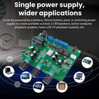 DC 9-18V 2.1 Channel Digital Audio Amplifier Board 2*15W+30W Bluetooth 5.4 Digital Decoder Power Amplifier Audiophile Subwoofer