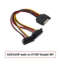 20cm Power 6Pin 8Pin 4Pin 15Pin SATA Male to 4Pin IDE Molex Female 15Pin SATA Female Power Cable Computer Cable 6Pin To 8Pin