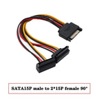 20cm Power 6Pin 8Pin 4Pin 15Pin SATA Male to 4Pin IDE Molex Female 15Pin SATA Female Power Cable Computer Cable 6Pin To 8Pin