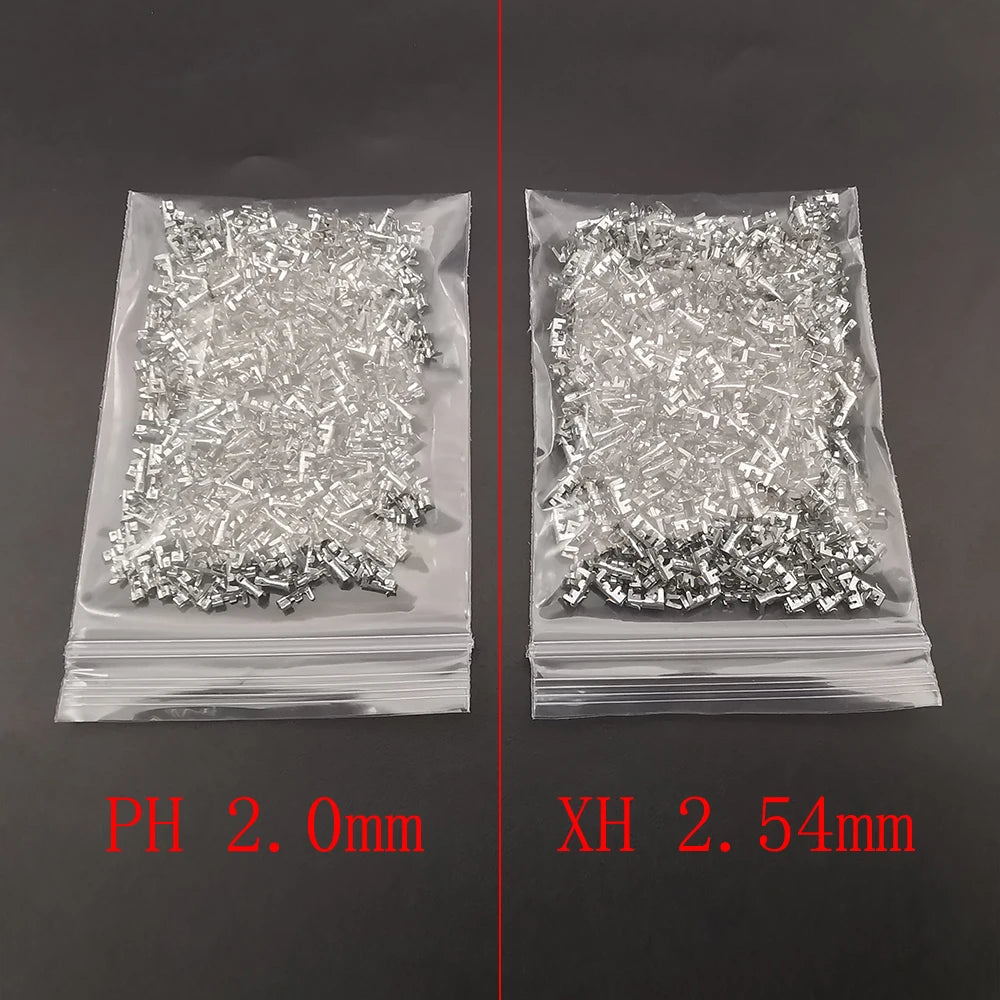 500Pcs/lot Metal Crimping Pin JST PH2.0 / XH2.54 Contact Pins for JST PH 2.0mm / XH 2.54mm Pitch Female Socket Housing Connector