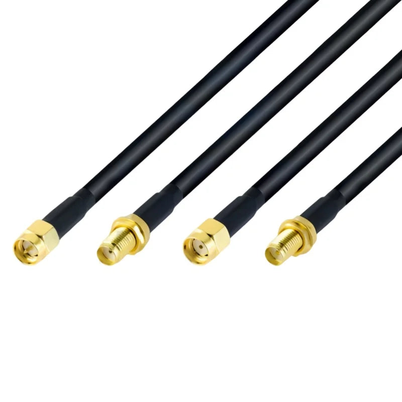 RP SMA/SMA Male plug to SMA Female Connector Low Loss SYV50-5/5DFB （LMR300）Coaxial Feeder Jumper Extension Cable