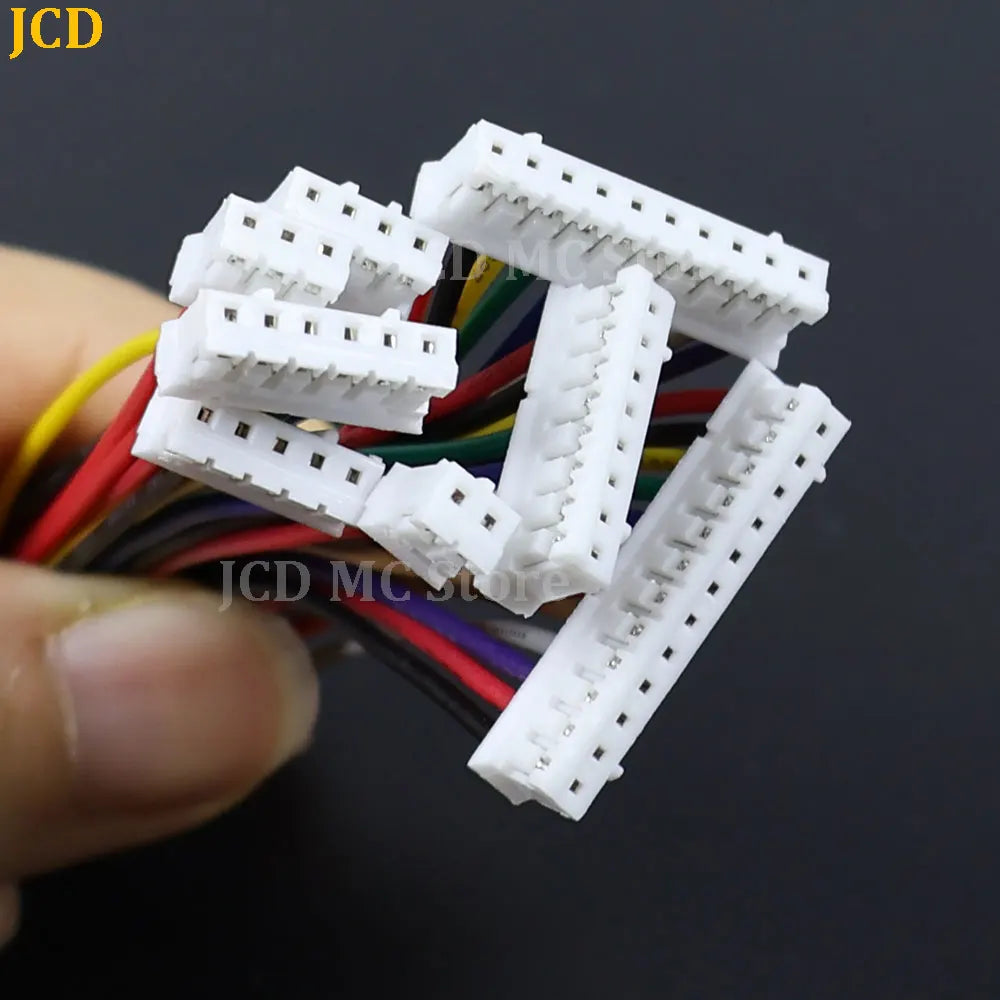 10Pcs SH1.0 MX1.25 ZH1.5 PH2.0 XH2.54mm Head Wire Cable Connector Pitch 1.0/1.25/1.5/2.0/2.54mm 2/3/4/5/6/8-12Pin Female Plug