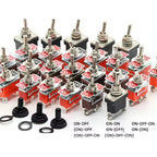 15A 250V Power rocker toggle switch waterproof cover SPDT DPST DPDT Toggle Switch