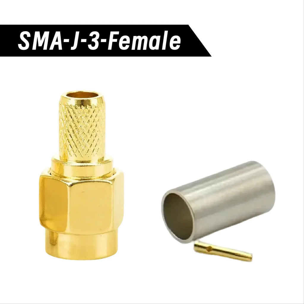 RG58 Cable Coax Adapter for WIFI Antenna Extension Cable SMA Male Female Connectors and Coaxial Cable Crimping Tool