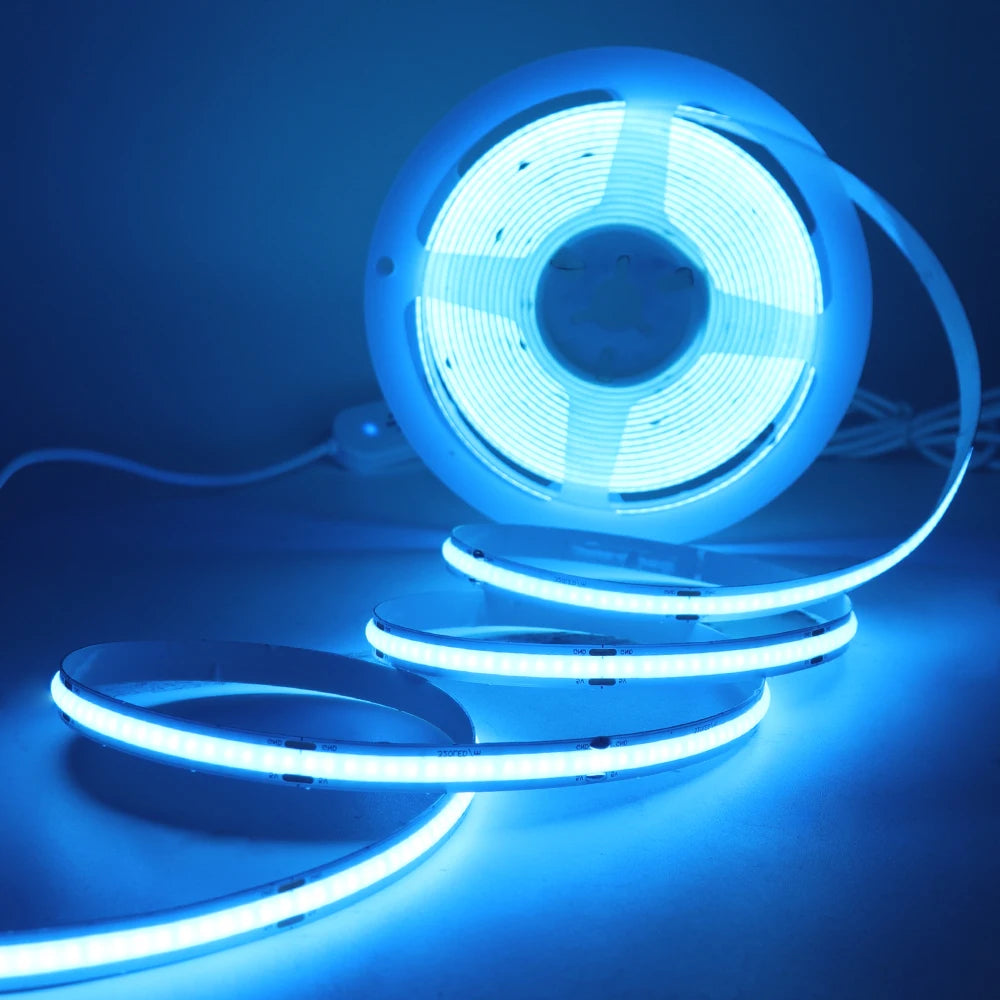 DC5V USB COB Led Strip Light White/Pink/Red/Yellow/Ice Blue/Green 8MM 320LEDs/M Flexible Night Light for Home Decor TV Backlight