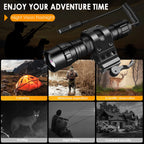 UniqueFire Small IR850nm 940nm Infrared Tactical Hunting LED Flashlight 3 Modes Zoomable Torch for Coyote Hog Predator Varmint