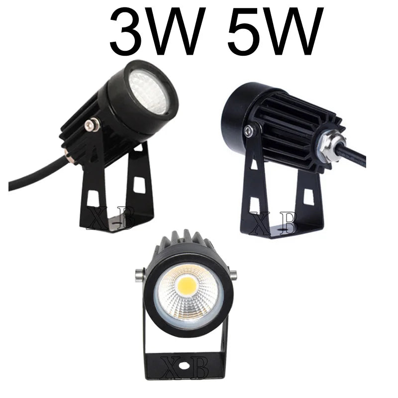 LED Garden Lights Outdoor LED Waterprof Lawn Lamp AC220V 110V 5W 10W Landscape Spike Bulb IP65 Led Light Garden Path Spotlights