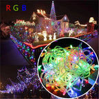 Holiday Outdoor 100 LED String Lights 10M 220V 110V Christmas Xmas Wedding Party Decorations Garland Lighting Christmas light